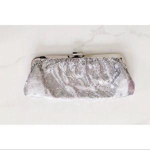 EXPRESS Silver Mesh Clutch